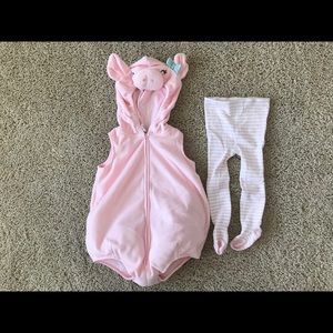 Pink pig costume